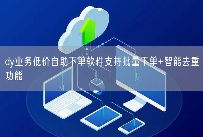 dy业务低价自助下单软件支持批量下单+智能去重功能
