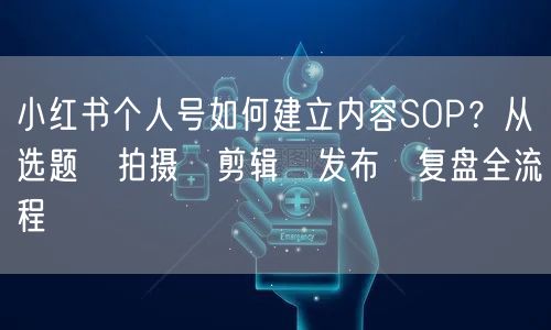 小红书个人号如何建立内容SOP？从选题→拍摄→剪辑→发布→复盘全流程