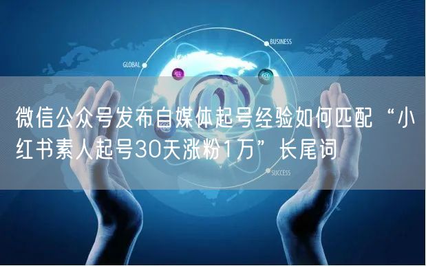 微信公众号发布自媒体起号经验如何匹配“小红书素人起号30天涨粉1万”长尾词