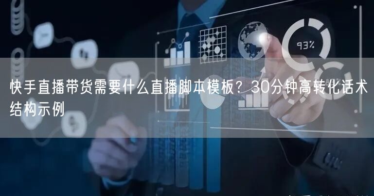 快手直播带货需要什么直播脚本模板？30分钟高转化话术结构示例