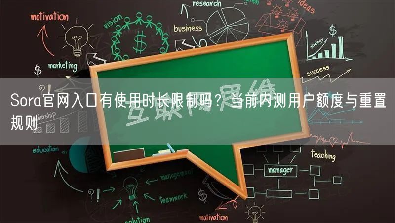 Sora官网入口有使用时长限制吗？当前内测用户额度与重置规则