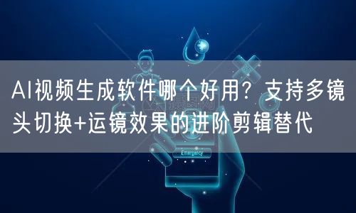 AI视频生成软件哪个好用？支持多镜头切换+运镜效果的进阶剪辑替代